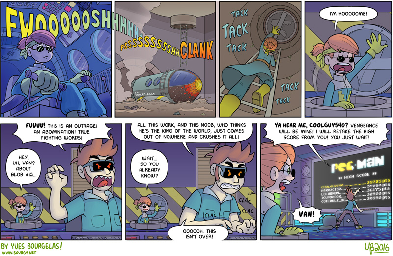 I totally didn't steal that last name from Despicable Me's other vilain. Seriously, I didn't. Maybe I should put that disclaimer someplace more visible rather than in this comic's hover text. Who read these anyway? Helloooooo?