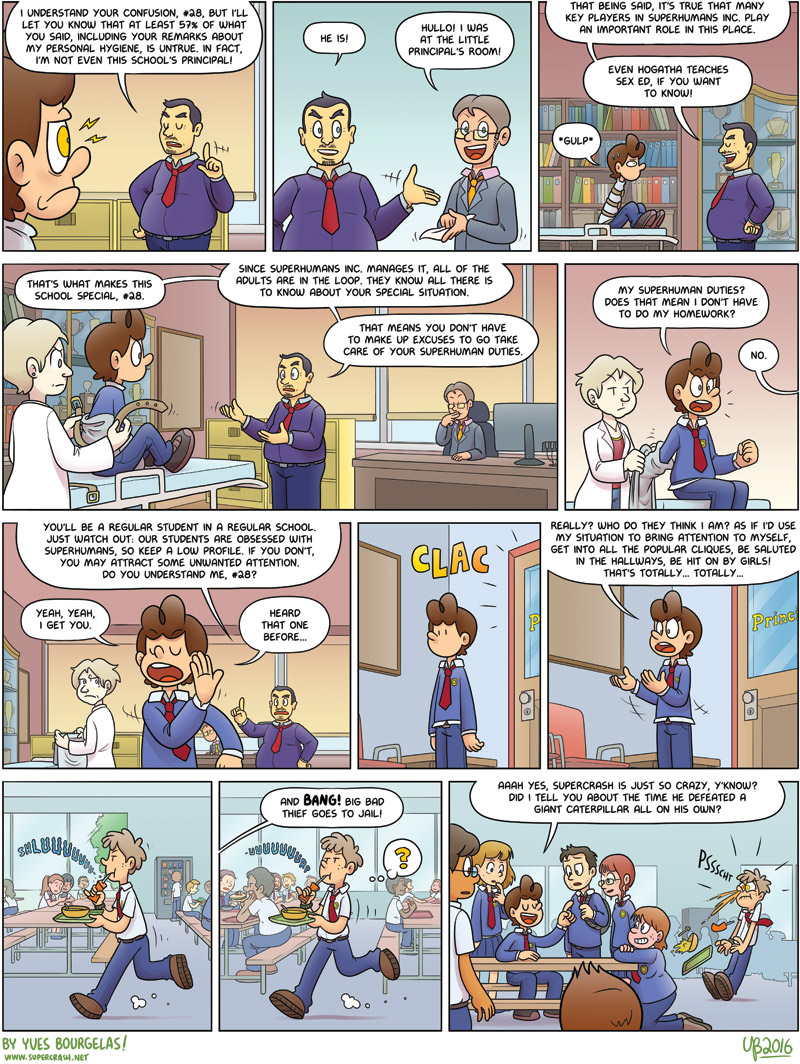 Huhuhuh... Superhero DUTIES.